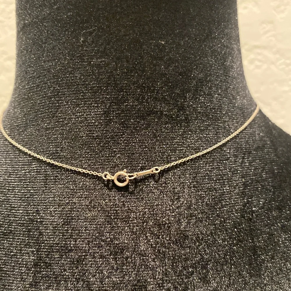Tiffany & Co. Necklace Elsa Peretti Double Loop Pendant Necklace Silver … - Picture 4 of 8